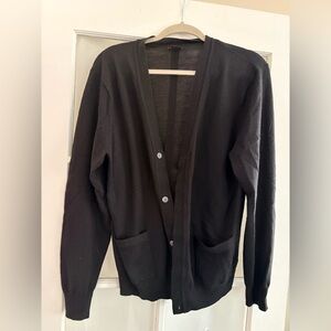 Jos. A. Bank Signature Collection 100% Merino Wool Black Cardigan – Medium